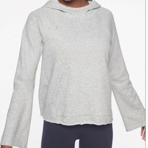 Athleta bell sleeve grey hoodie